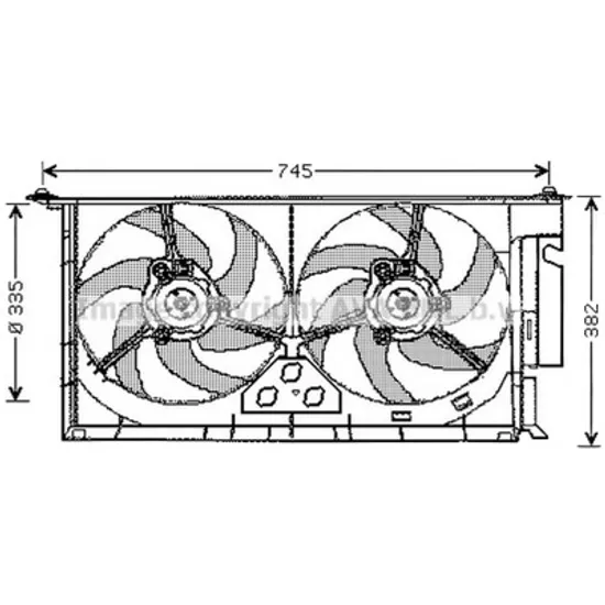 Ventilator motor FATA CITROEN BERLINGO 1996->2011 pentru 2.0 HDI 90 4WD , perioada 2000 2001 2002 2003 2004 2005