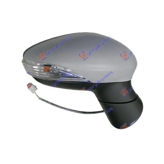 Oglinda FORD FIESTA 5 JH 2008->2017 Oglinda exterioara electrica cu incalzire pentru vopsit cu semnal dreapta Perioada 2008 2009 2010 2011 2012 2013