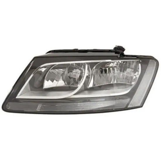 Far stanga AUDI Q5 8RB 2008->2017 perioada 2011 2012 2013 2014 2015 2016 pana la an de fabricatie 2013, cu motor reglaj, fumuriu, semnal transparent, cu reglaj electric, cu lumina de zi, cu bec H7/H7,