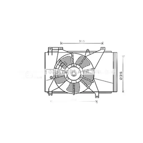 Ventilator Motor MAZDA 2 2003->2007 Electroventilator radiator motor, Perioada 2003 2004 2005 2006 2007