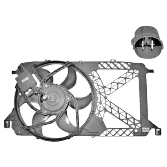 Ventilator motor FORD TRANSIT 2005->2014 2.2 TDCi 74KW 100CP , pentru motor DRFA, DRFB, DRFC, DRFD, DRFE perioada 2011 2012 2013 2014