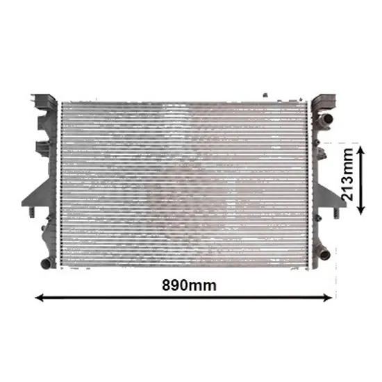 Radiator apa VW TRANSPORTER T5 2003->2015 2.5 TDI 128KW 174CP , pentru motor AXE, BPC perioada 2003 2004,2005,2006,2007,2008 2009