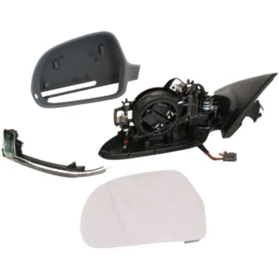 Oglinda exterioara stanga AUDI A3 8P1 2003->2012 perioada 2011 2012 cu semnal, reglaj electric, numar pini 8, cu incalzire, prevopsit grund