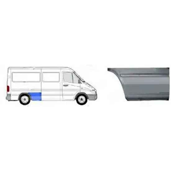 Colt aripa fata MERCEDES SPRINTER 901, 902 1995->2006 Colt Aripa spate (spre fata) (1950 mm) DREAPTA Perioada 1995 1996 1997 1998 1999 2000 2001 2002 2003 2004 2005 2006