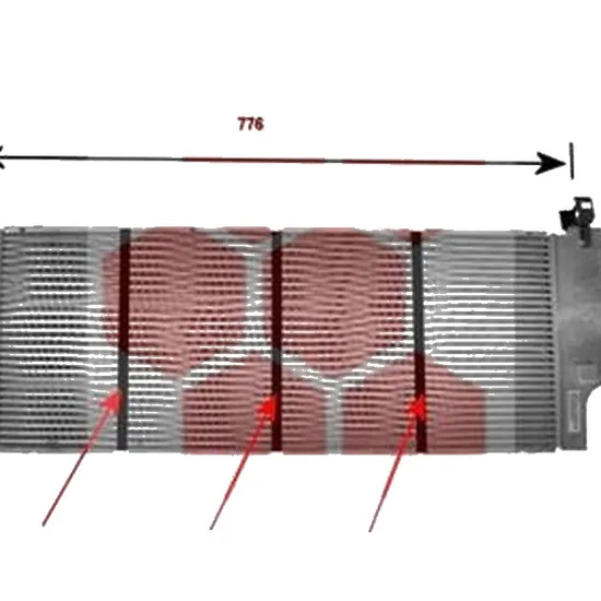 Intercooler RENAULT LAGUNA 2 2001->2007, ESPACE 4 2002->2014 pentru 1.9 dCi , perioada 2001 2002 2003 2004 2005 2006 2007