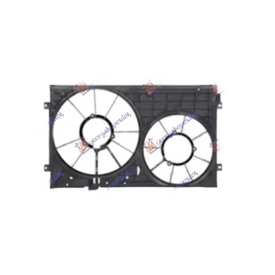 Carcasa Ventilator VW SCIROCCO 2008->2017 Carcasa ventilator motor dubla benzina/diesel Perioada 2008 2009 2010 2011 2012 2013 2014 2015 2016 2017 2018 2019 2020