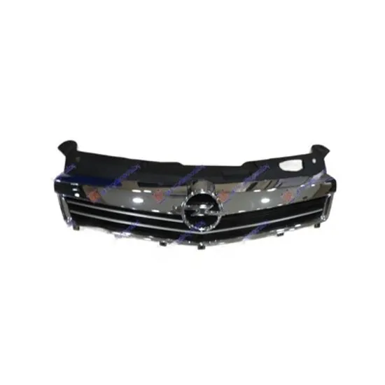 Grila Radiator OPEL ASTRA H 2004->2014 Grila radiator completa cu ornam crom pentru 5 usi 2007-> Perioada 2007 2008 2009 2010 2011 2012 2013 2014