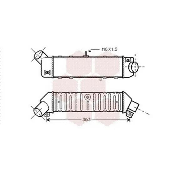 Intercooler VW POLO 6N2 1999->2001 Radiator intercooler 1.8T benzina -1.9TDI diesel Perioada 1995 1996 1997 1998 1999 2000 2001 2002