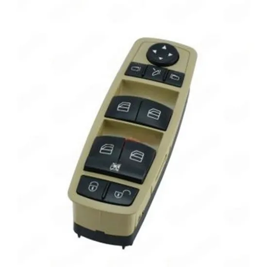 Buton oglinda MERCEDES B-CLASS W245 2005->2011 Panou butoane oglinzi cu rabatare electrica fata (rama bej) pentru 4 usi (3PIN) STANGA Perioada 2006 2007 2008