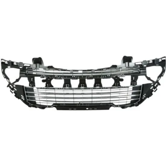Grila bara fata PEUGEOT 308 1 2007->2014 perioada 2008 2009 2010 2011 2012 2013 2014 crom-negru, pana la an de fabricatie 2011, pentru SPORT