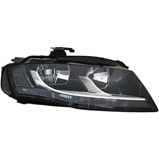 Far dreapta AUDI A4 B8 2007->2015 perioada 2011 2012 2013 2014 2015 pana la an de fabricatie 03/2012, cu motor reglaj, semnal fumuriu, cu reglaj electric, cu bec H7/H7