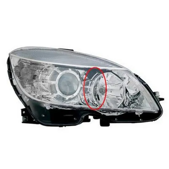 Far dreapta MERCEDES CLC-CLASS CL203 2008->2011 perioada 2008 2009 2010 2011 cu motor reglaj, semnal galben, cu reglaj electric, cu bec H7/H7