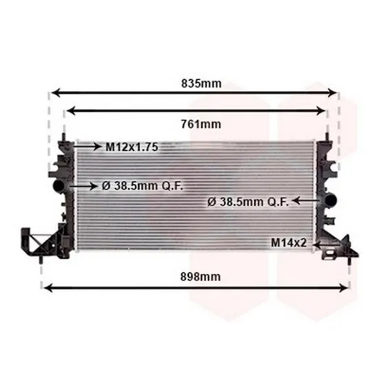 Radiator Motor OPEL ASTRA K 2015->2021 Radiator apa pentru toate benzina-diesel TURBO (680x305x26) Perioada 2016 2017 2018 2019 2020 2021 2022
