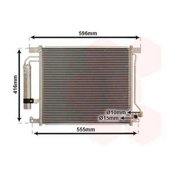 Radiator Aer Conditionat NISSAN JUKE F15 2010->2018 Radiator aer conditionat 1.5 dCi diesel (491x414x12) Perioada 2010 2011 2012 2013 2014 2015
