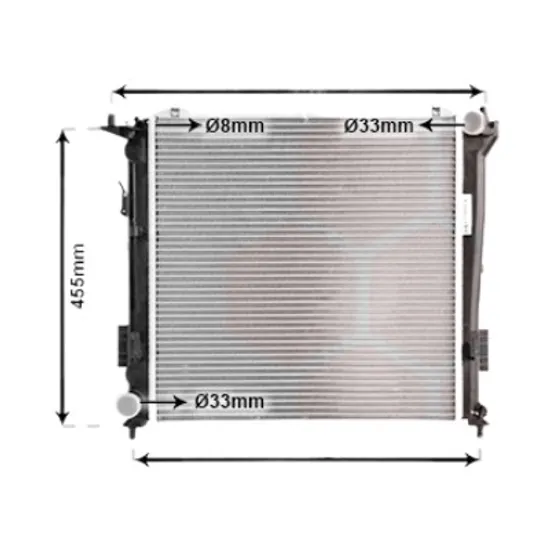 Radiator apa KIA CEED SW 2007->2012 1.6 CRDi 128 94KW 128CP , pentru motor D4FB perioada 2010 2011 2012