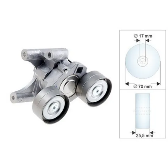 INTINZATOR CUREA TRANSMISIE FORD FUSION 1,3 -44KW/60CP- 1299cmc, pentru motor BAJA, perioada 2002,2003,2004,2005
