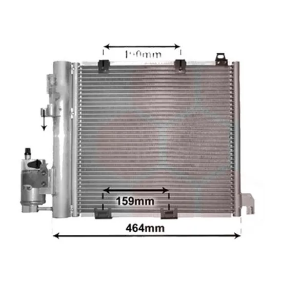 Radiator aer conditionat SUZUKI S-CROSS 2013->2022, VITARA 2015-> pentru 1.4 T AllGrip , perioada 2015 2016 2017 2018 2019 2020 2021
