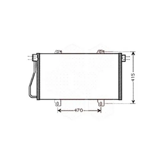 Radiator aer conditionat MERCEDES C-CLASS Coupe C205 2015-> AMG C 63 S 375KW 510CP , pentru motor M 177.980 perioada 2016 2017,2018,2019,2020 2021