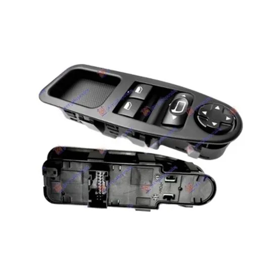 Buton Geamuri PEUGEOT EXPERT 2007->2016 Panou buton comanda geamuri fata dubla 12 pini stanga Perioada 2007 2008 2009 2010 2011 2012 2013 2014 2015