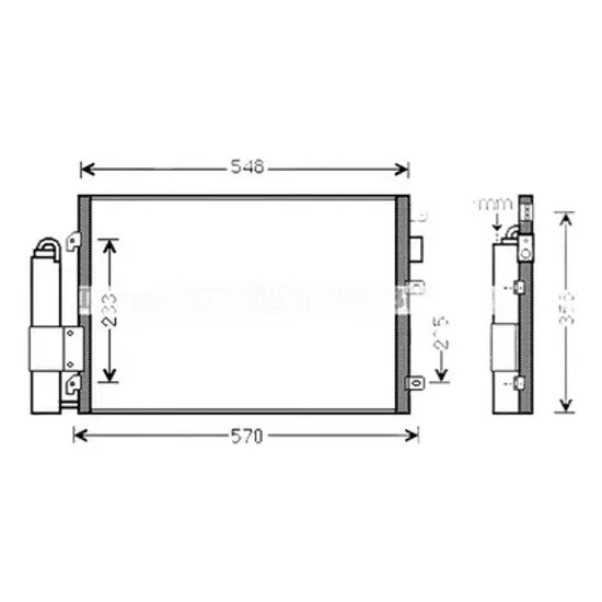 Radiator aer conditionat BMW 8 Gran Coupe G16; F93 2019-> 840 d Mild-Hybrid xDrive 250KW 340CP , pentru motor B57 D30 B, JA1 perioada 2020 2021,2022,2023,2024 2025