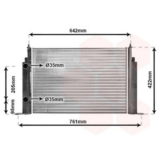 Radiator Motor FIAT STILO 2001->2010 Radiator apa pentru 1,8i 16V - 2,4I 20V - 1,9JTD cu/fara aer conditionat 58x40 Perioada 2001 2002 2003 2004 2005 2006 2007 2008