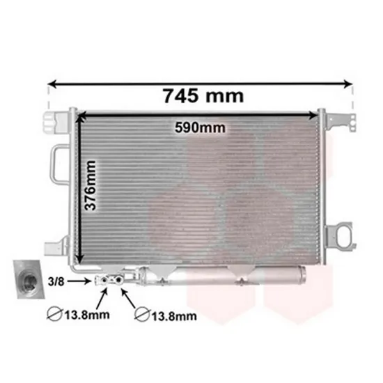 Radiator Aer Conditionat MERCEDES C-CLASS W203 2000->2007 Radiator aer conditionat benzina - diesel (59x37.5) Perioada 2000 2001 2002 2003 2004 2005 2006 2007