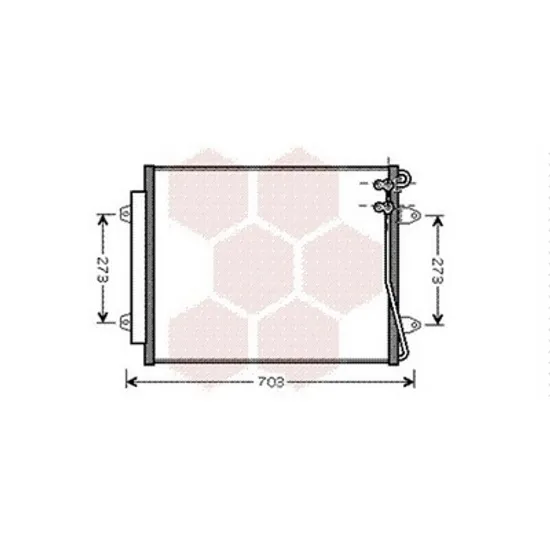 Radiator Aer Conditionat VW PASSAT B6 2005->2010 Radiator aer conditionat 2,0 - 3,2 TFSI benzina 57 5x46 Perioada 2005 2006 2007 2008 2009 2010