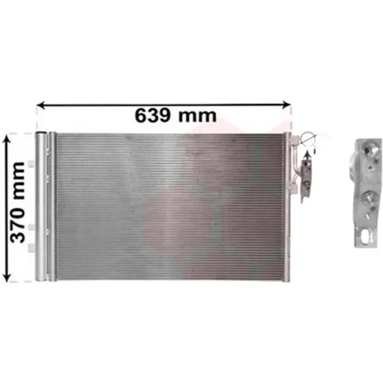 Radiator aer conditionat MERCEDES C-CLASS Coupe C205 2015-> C 300 180KW 245CP , pentru motor M 274.920 perioada 2015 2016,2017 2018