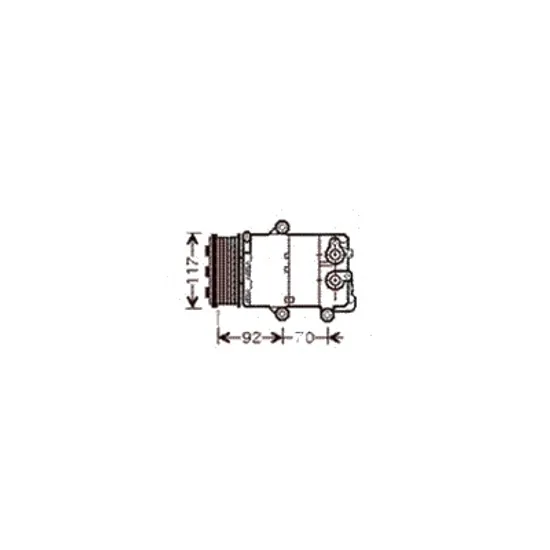 Compresor aer conditionat VOLVO V70 3 2007->2016 pentru 2.0 FlexiFuel, perioada 2008 2009 2010 2011