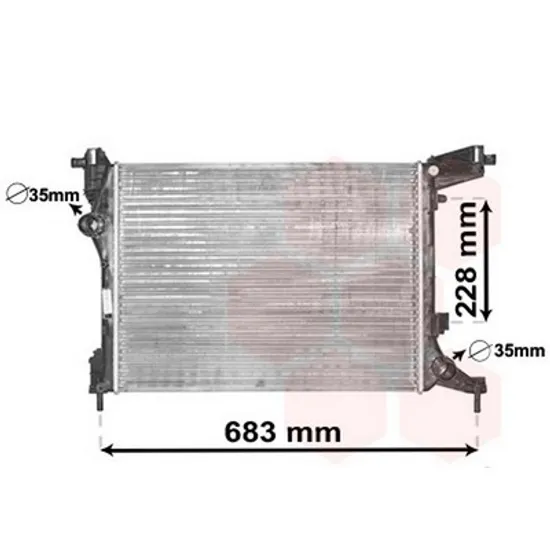Radiator Motor FIAT 500L 2012-> Radiator apa pentru 1,4i - 16V (53,8x41,2x14) Perioada 2012 2013 2014 2015 2016 2017 2018 2019 2020 2021
