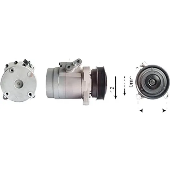 Compresor aer conditionat CHEVROLET CAPTIVA C100 2006-> pentru 2.4 LPG 4WD, perioada 2007 2008 2009 2010 2011