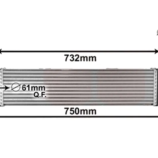 Intercooler OPEL VIVARO B 2014->2019 1.6 CDTI 70KW 95CP , pentru motor R9M 413, R9M 415 perioada 2016 2017,2018 2019