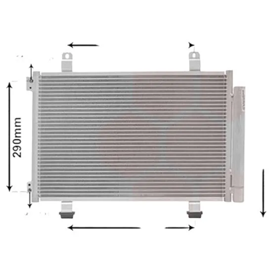 Radiator aer conditionat SEAT LEON 2012-> 1.6 TDI 85KW 115CP , pentru motor DDYA, DGTE perioada 2016 2017,2018,2019,2020 2021