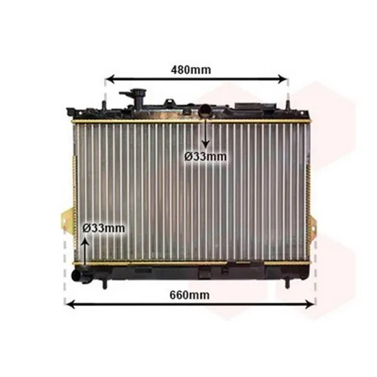 Radiator Motor HYUNDAI MATRIX 2001-> Radiator apa 1.6-1.8 16V cu/fara aer conditionat (36x62.4) Perioada 2001 2002 2003 2004 2005 2006 2007 2008