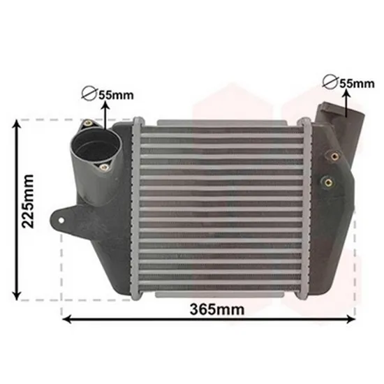Intercooler MAZDA 5 2005->2010 Radiator intercooler 1,6 - 1,8 - 2,0TDCi - 2,5PE (60x128x50 Perioada 2005 2006 2007 2008 2009 2010