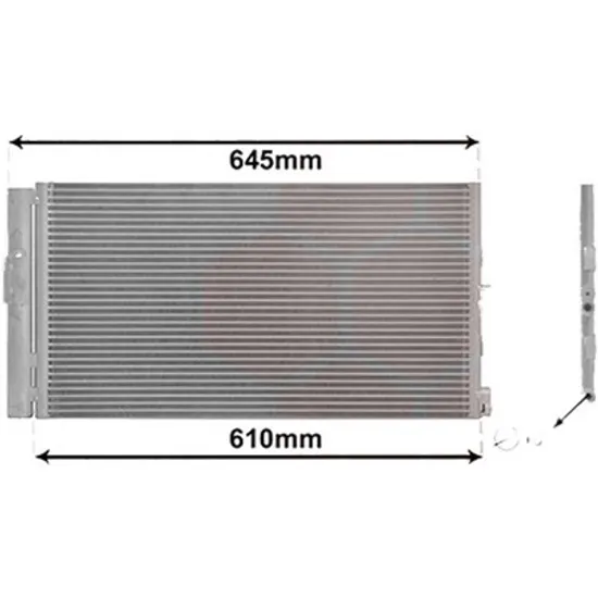 Radiator aer conditionat PEUGEOT 508 1 2010->2018 pentru 2.0 BlueHDi 150, perioada 2014 2015 2016 2017 2018