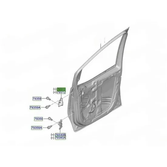 Balama Usa HYUNDAI i20 2014->2020 Balama usa fata (O) STANGA Perioada 2014 2015 2016 2017 2018