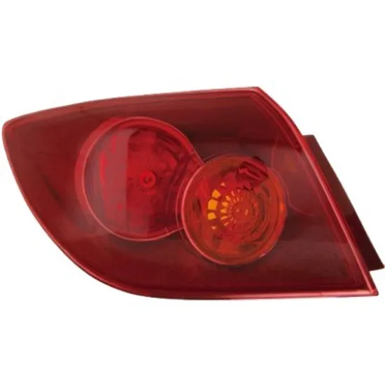 Lampa stop spate dreapta MAZDA 3 BK 2003->2009 perioada 2003 2004 2005 2006 2007 2008 2009 rosu, cu bec W21/5W, cu bec W21W, pentru 5 usi, exterior