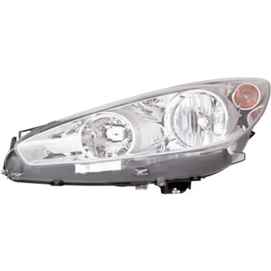Far stanga PEUGEOT 308 1 2007->2014 perioada 2008 2009 2010 2011 2012 2013 2014 de la an de fabricatie 04/2011, cu motor reglaj, semnal transparent, cu reglaj electric, cu lumina de zi, cu bec H7/H1