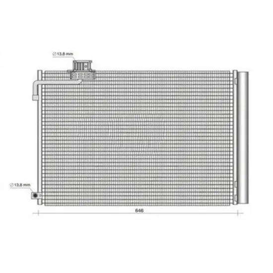 Radiator Aer Conditionat MERCEDES E-CLASS W212 2009->2015 Radiator condensator aer conditionat 2.0-3.0-3.5-4.7 benzina (646x421x12) Perioada 2009 2010 2011 2012 2013