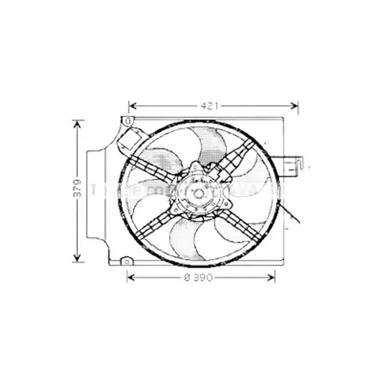 Ventilator motor FORD TRANSIT 2000->2006 pentru 2.4 DI , perioada 2000 2001 2002 2003 2004 2005 2006