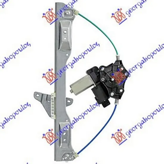 Macara Usa OPEL CORSA D 2006->2014 Macara usa electrica cu motor 5 usi COMFORT dreapta, Perioada 2006 2007 2008 2009 2010 2011 2012 2013 2014