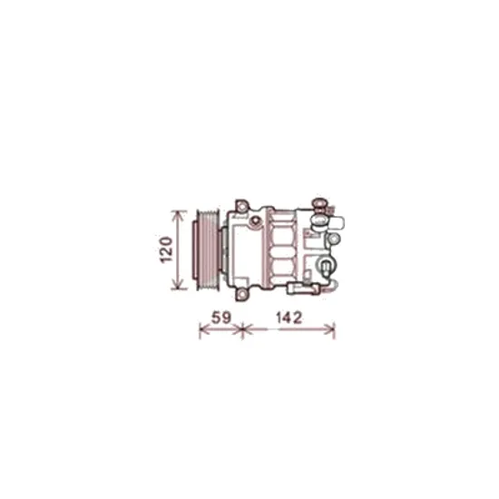 Compresor aer conditionat SAAB 9-5 2010->2012 pentru 2.8 Turbo V6 XWD, perioada 2010 2011 2012