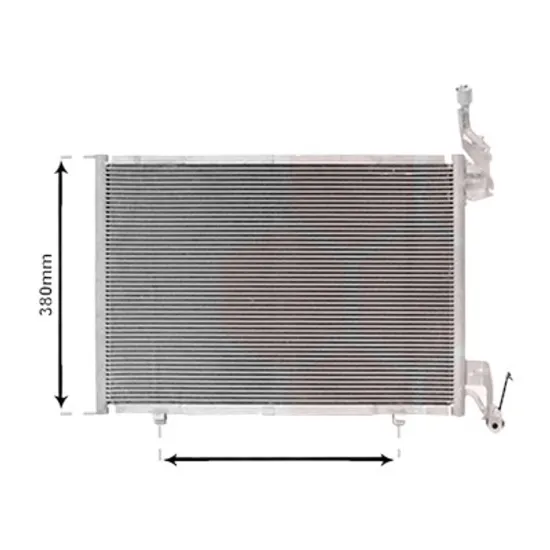 Radiator aer conditionat VW TOURAN 2010->2016 2.0 TDI 81KW 110CP , pentru motor perioada 2015 2016,2017,2018 2019