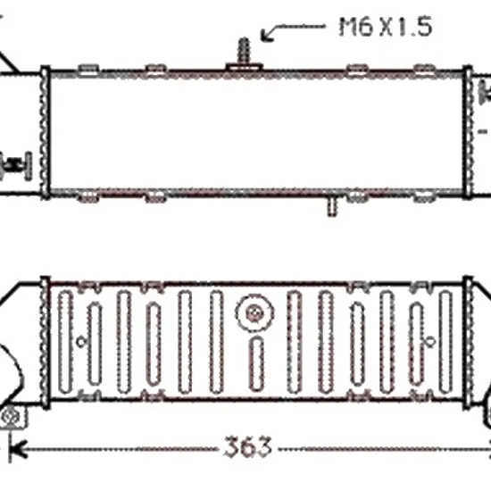 Intercooler VW POLO Variant 1997->2001 1.9 TDI 66KW 90CP , pentru motor AGR, AHU, ALE, ALH perioada 1997 1998,1999,2000 2001