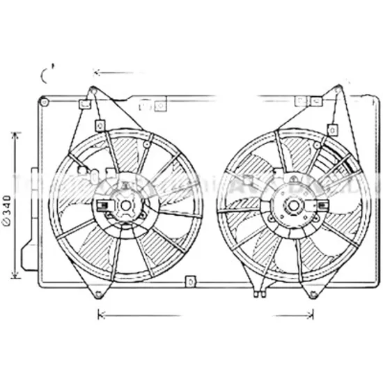 Ventilator motor MAZDA CX-5 2011->2017 2.0 121KW 165CP , pentru motor PEY6, PEY7 perioada 2011 2012 2013 2014 2015 2016 2017