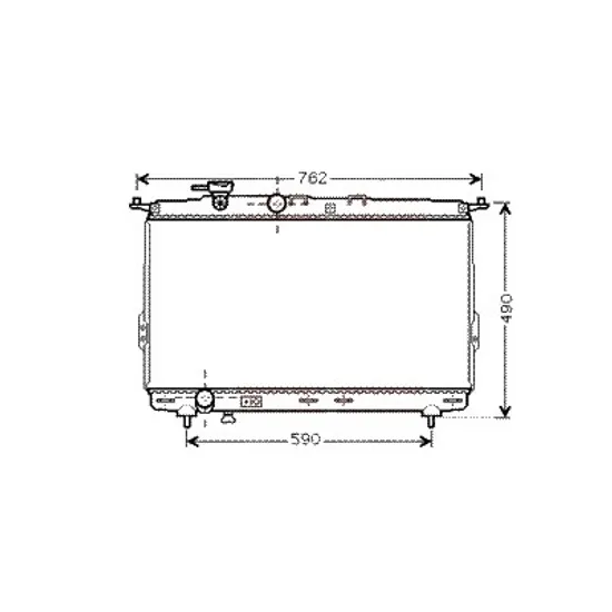 Radiator apa HYUNDAI SONATA 4 1998->2005 pentru 2.5 V6 24V, perioada 1998 1999 2000 2001