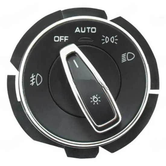 Comutator lumini PORSCHE BOXSTER Spyder 981 2015-> Buton comanda faruri reglaj automat (cromat) (4pin) Perioada 2012 2013 2014 2015 2016