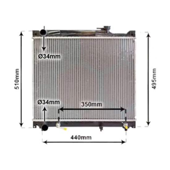 Radiator apa SUZUKI GRAND VITARA 1 1998->2006 2.5 V6 24V 4x4 118KW 160CP , pentru motor perioada 2003 2004 2005
