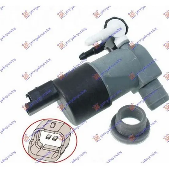 Pompa Spalator PEUGEOT 207 2006->2015 Motoras spalator parbriz cu stergator spate Perioada 2006 2007 2008 2009 2010 2011 2012